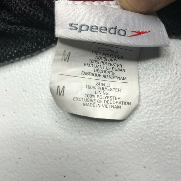 Speedo black and gray floral swim trunks lined size M - Picture 6 of 6